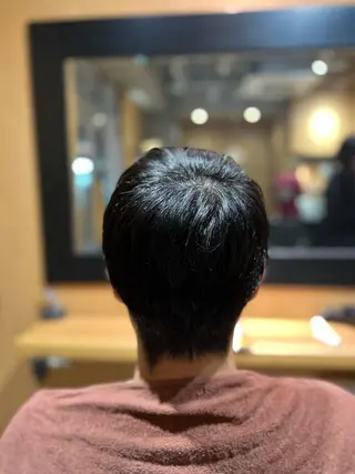 ショート パーマ メンズ 渡部 彩花のヘアスタイル