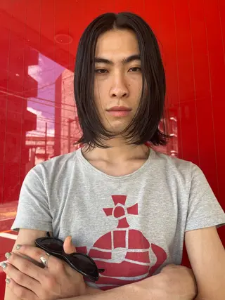 ミディアム bob リョウタのヘアスタイル