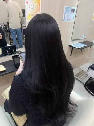 ロング カラー 中村 佳歩のヘアスタイル