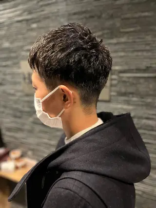 ショート 新宿💈カットモデル メンズカットのヘアスタイル