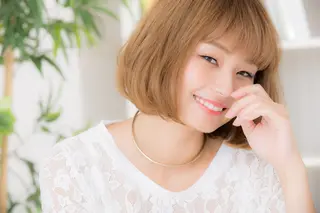 ミディアム カラー パーマ 髙木 みのりのヘアスタイル