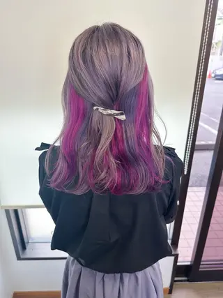 ミディアム カラー ブリーチカラー🫧 森　凪沙のヘアスタイル