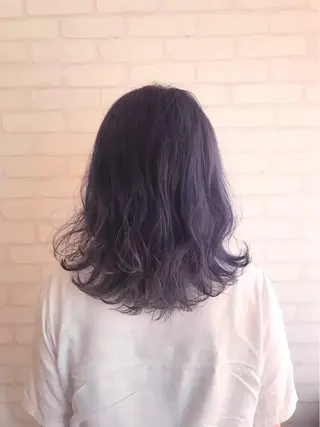 セミロング カラー repose日本橋 室町のヘアスタイル