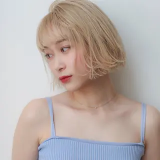 ショート カラー パーマ ヘアアレンジ 髪質改善/韓国風 レイヤー/田村祐樹のヘアスタイル