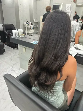 ロング カラー パーマ Endearing 🌟銀座のヘアスタイル