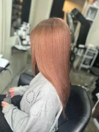 セミロング カラー 艶髪ハイトーン💎 Rukumoのヘアスタイル