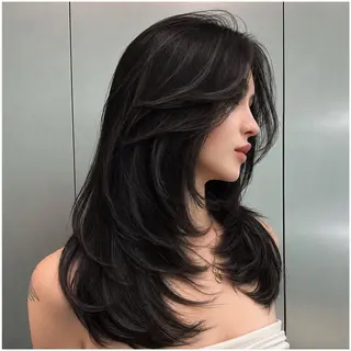 ミディアム カラー 🦋韓国風レイヤー/ 艶髪矯正🦋凛太郎のヘアスタイル