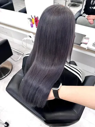 ロング カラー NANO/ ブリーチ×レイヤーのヘアスタイル