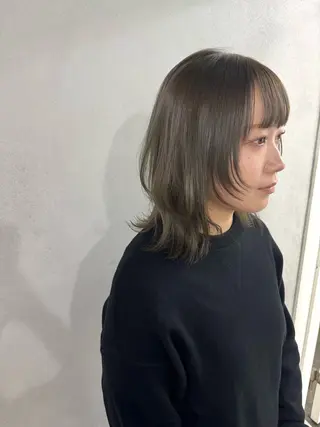 ミディアム カラー ヘアアレンジ #tag 佐藤璃美のヘアスタイル