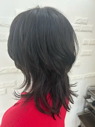 セミロング 佐藤 帆春のヘアスタイル