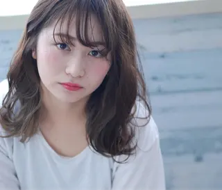 セミロング パーマ 和泉府中美容室 YUMEのヘアスタイル