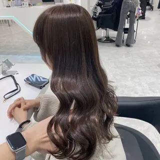 セミロング カラー センターパート特化 井上健太のヘアスタイル