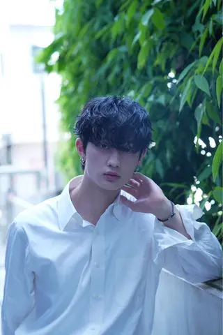 パーマ メンズ 赤川 隼都のヘアスタイル