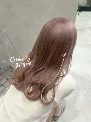 セミロング カラー regalo Acari🍎のヘアスタイル