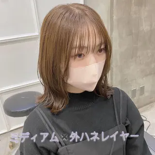 ミディアム カラー 透明感カラー🌿 グレージュ🐺陽介のヘアスタイル