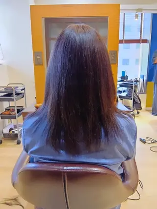 カラー セミロング 小林暢🌟Orque 髪質改善サロン🌙のヘアスタイル