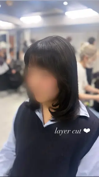 ロング カラー 韓国ヘア/透明感 カラー🎀RUNAのヘアスタイル