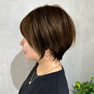 ショート 縮毛矯正/レイヤー taiga🧡のヘアスタイル