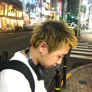 ショート メンズ ボブ×レイヤーカット 艶髪🇰🇷中山蓮のヘアスタイル
