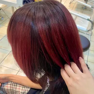 ミディアム カラー ブリーチ/ヘアセット 【𝙍𝙞𝙣𝙤】のヘアスタイル