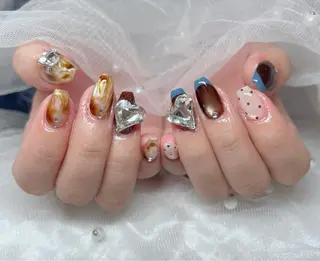 ネイル 🎀PG🩵 ネイルサロンのネイルデザイン