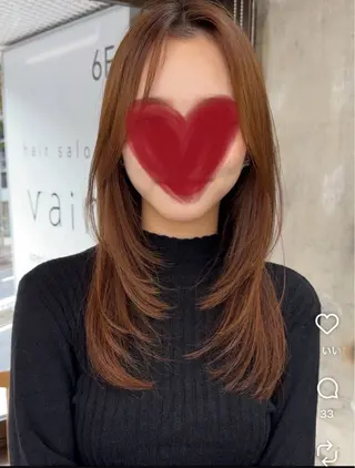 ロング 川島 光のヘアスタイル