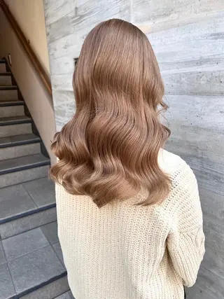 ロング カラー NANO/ ブリーチ×レイヤーのヘアスタイル