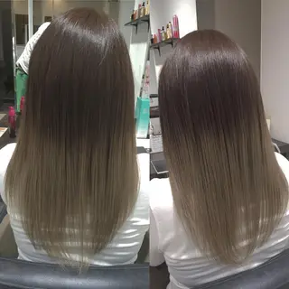 ミディアム セミロング カラー メンズ特化美容師 カラー専門ぺーターのヘアスタイル