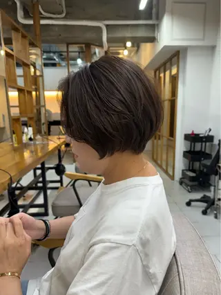 ショート カラー ヘアアレンジ 韓国レイヤーカット★ 小林大樹のヘアスタイル
