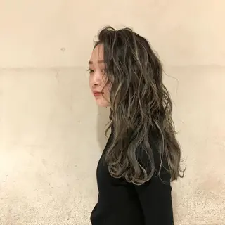 ロング 福原 優介のヘアスタイル