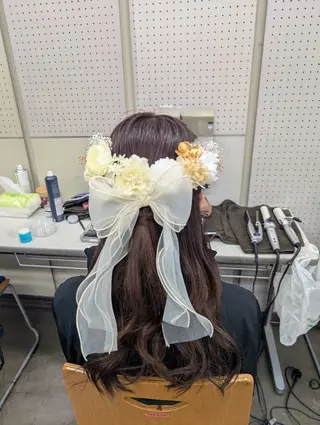 ヘアアレンジ 大人髪ヘアセット/ 切りたて感なしカットのヘアスタイル