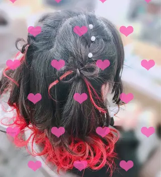 ヘアアレンジ ‎✴︎˚｡Chamo 𝐄𝐑𝐈𝐍𝐀のマツエク・マツパデザイン
