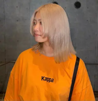 セミロング カラー 🌈メンズパーマ🌈 メンズカットアリサのヘアスタイル
