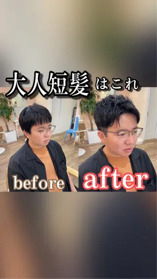 ショート メンズhair /こえびのヘアスタイル