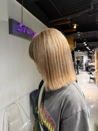 ショート カラー NANAMI🩵 大人可愛い韓国ヘアのヘアスタイル