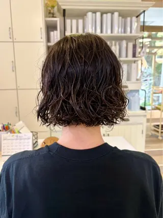 ショート パーマ eMuエミュ‪ ¨̮⃝ayakaのヘアスタイル