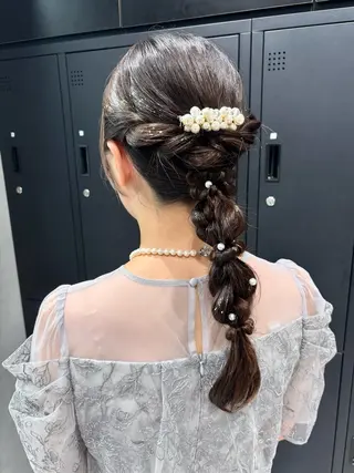 ヘアアレンジ 韓国ヘア｜艶カラー｜ ヘアアレンジ｜yuiのヘアスタイル