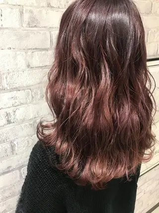 セミロング カラー Oopsレイヤー 加藤澄都のヘアスタイル