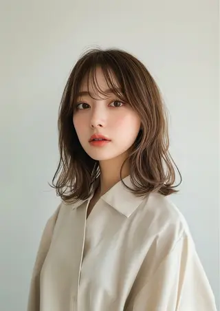ミディアム 【レイヤー特化】 ミディアム/深川諒のヘアスタイル