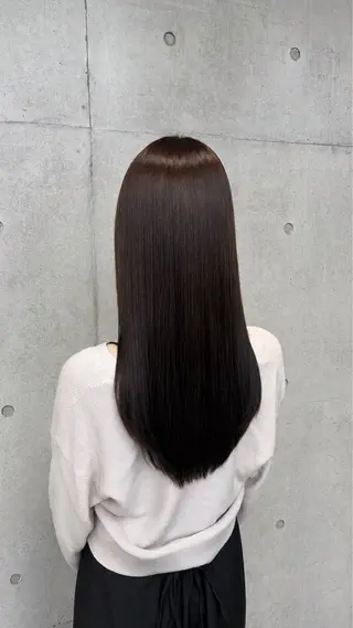 ロング カラー パーマ ヘアアレンジ メンズ 赤み消し艶カラー/美 髪☘️Reika☘️のヘアスタイル