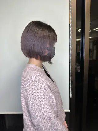 ショート カラー ブリーチカラー🫧 森　凪沙のヘアスタイル