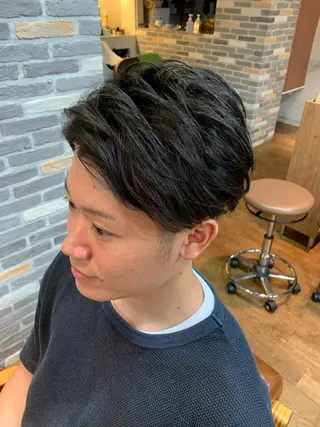 ショート メンズ カット特化美容師 齋藤桐のヘアスタイル