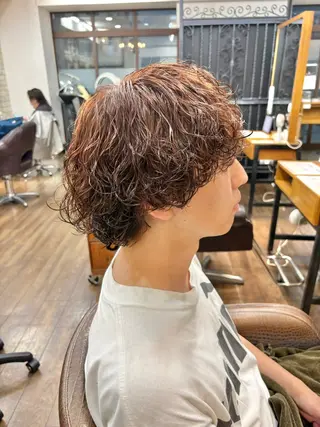 パーマ メンズ 💈直毛×ツイスパの プロ🥷清水真之介のヘアスタイル