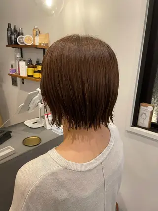 ショート カラー やまさきえりこ ニュアンスパーマのヘアスタイル