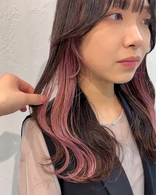 ロング カラー インナーカラー/レイ ヤーカット♡/マキシのヘアスタイル