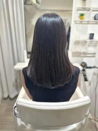 セミロング タジマ ヤスヒサのヘアスタイル
