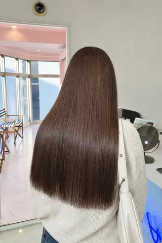 セミロング モテ艶🪄ベージュ カラー🧸RUKAのヘアスタイル