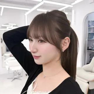 ロング カラー 韓国レイヤー× 顔まわり🕊️テルのヘアスタイル