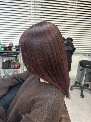 ロング カラー ✨髪質改善カラー✨ ストレート☔脇田のヘアスタイル