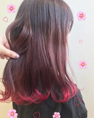 ミディアム カラー 新宿駅近♡個室 ♡関口三都季🌜のヘアスタイル
